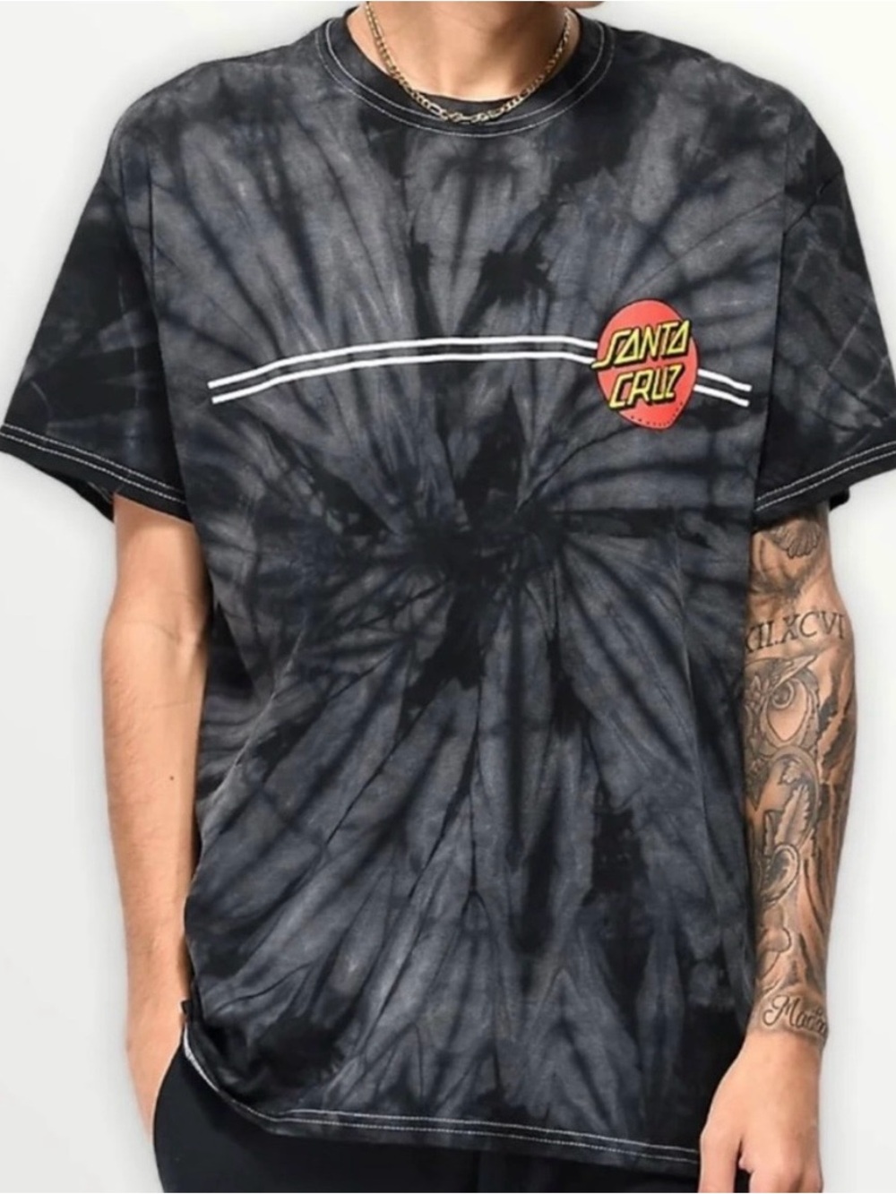 Santa Cruz Classic Dot Spider Black Tee